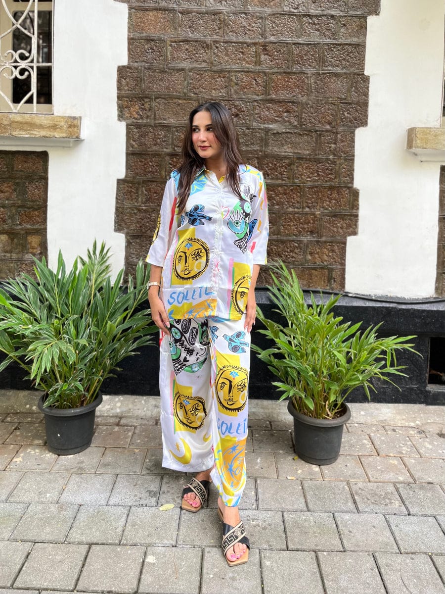 New Muslin Pure Cotton Co-ord Set 